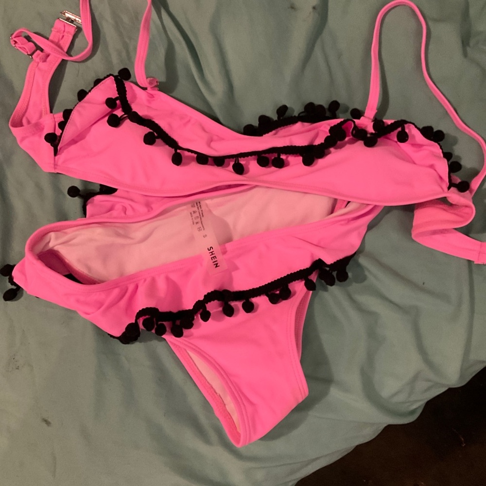 SHEIN tiny pink bikini